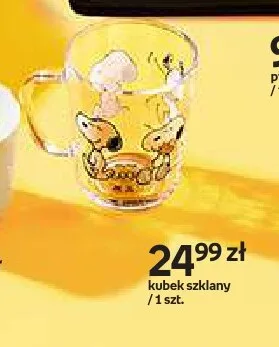 Kubek szklany Snoopy promocja w Empik