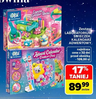 Zestaw Kalendarz adwentowy Clementoni promocja w Carrefour