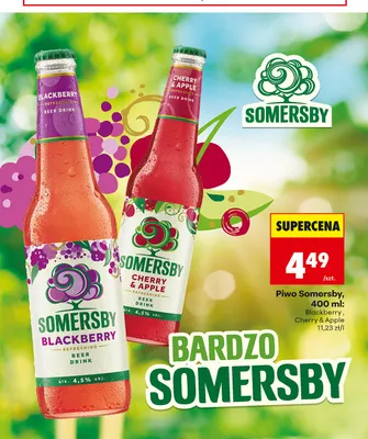 Piwo Somersby Blackberry promocja w Biedronka