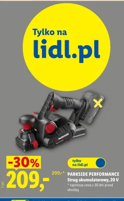 Strug akumulatorowy Parkside Performance 20V promocja w Lidl