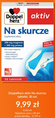 Suplement diety Doppelherz aktiv Na skurcze tabletki promocja w DOZ.PL