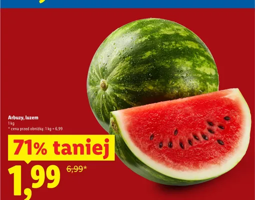 Arbuzy luzem promocja w Lidl