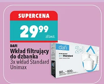 Wkład filtrujący do dzbanka Standard Unimax, 3 szt. promocja w Biedronka