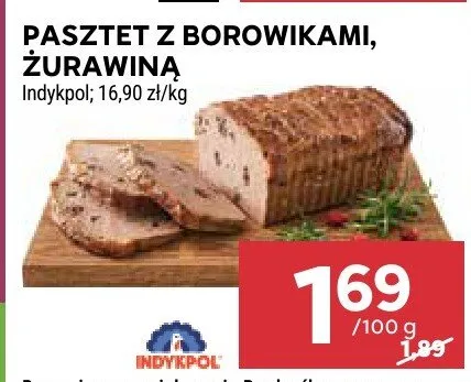 Pasztet z borowikami, żurawiną promocja w Stokrotka