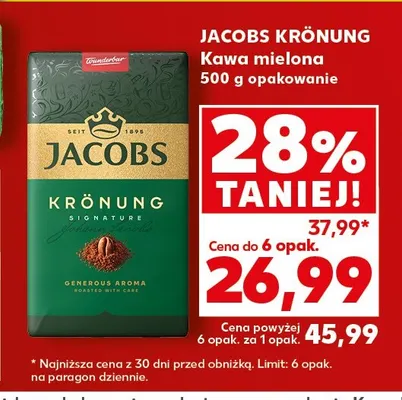 Kawa mielona Jacobs Krönung promocja w Kaufland