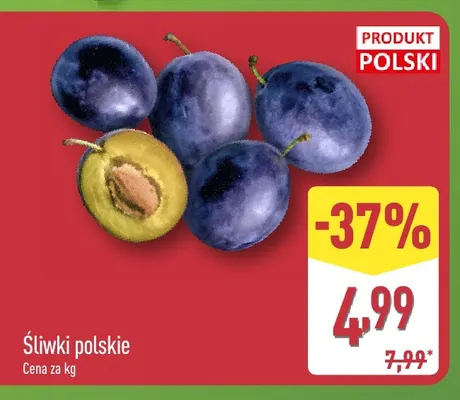 Śliwki polskie promocja w Aldi