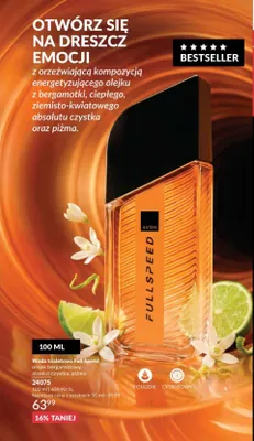 Woda toaletowa Full Speed promocja w AVON