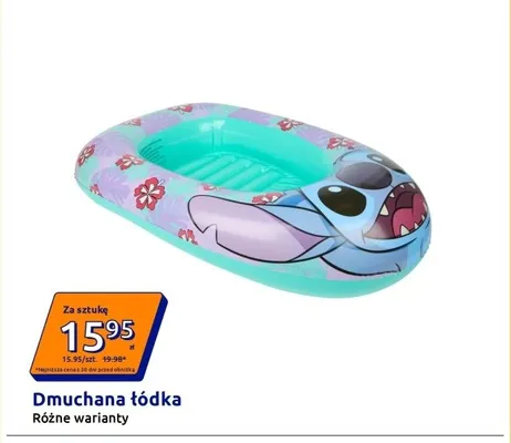 Dmuchana łódka promocja w Action