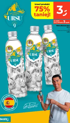 Woda alkaliczna Ursu 9 promocja w Dealz