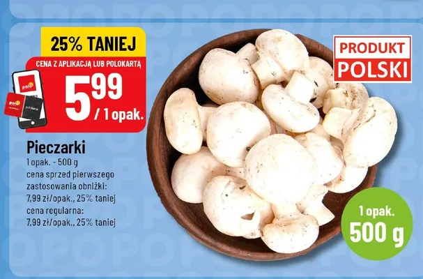 Pieczarki promocja w POLOmarket