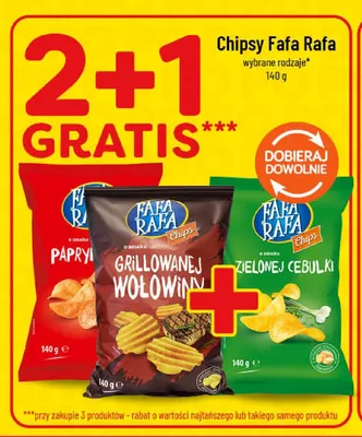 Chipsy Fafa Rafa o smaku papryki promocja w POLOmarket