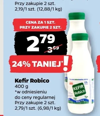 Kefir Robico promocja w Netto