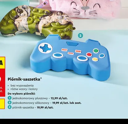 Piórnik jednokomorowy silikonowy Kayet promocja w Biedronka