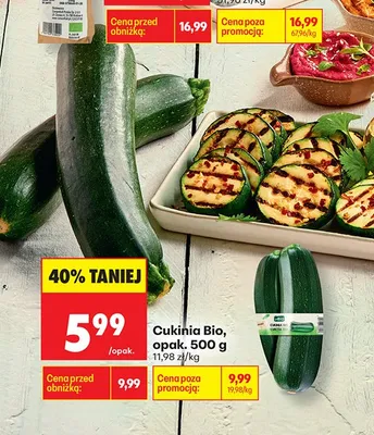 Cukinia Bio Go Bio promocja w Biedronka