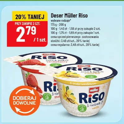Deser ryżowy Müller Riso waniliowy promocja w POLOmarket
