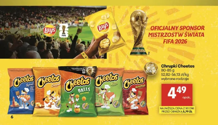 Chrupki Cheetos Spirals Cheese & Ketchup promocja w Delikatesy Centrum