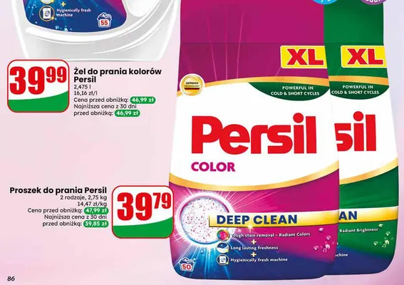 Proszek do prania Persil Radiant Brightness XL promocja w Dino