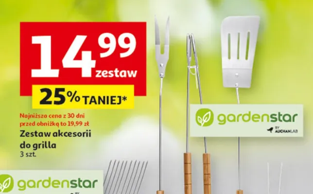 Zestaw akcesoriów do grilla promocja w Auchan