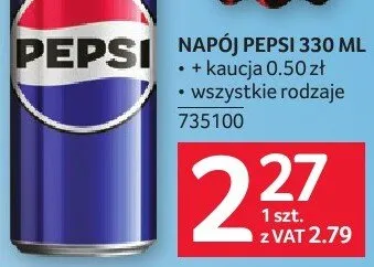 Napój Pepsi wszystkie rodzaje promocja w Selgros