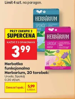 Herbatka funkcjonalna Herbarium Uroda promocja w Biedronka