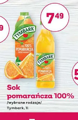 Sok pomarańcza Tymbark 100% promocja w Bliski