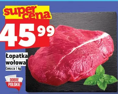 Łopatka wołowa bez kości Auchan promocja w TOPAZ