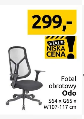 Fotel obrotowy Odo promocja w Black Red White