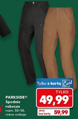 Spodnie robocze promocja w Kaufland