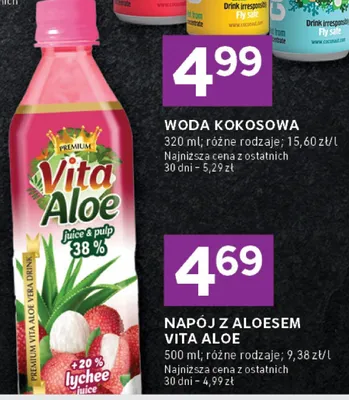 Napój z aloesem vita aloe promocja w Stokrotka