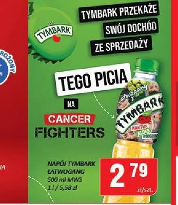 Napój Łatwogang Tymbark promocja w Chorten