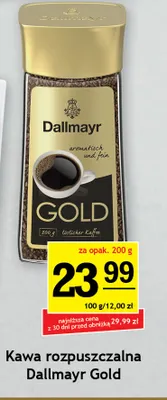 Kawa rozpuszczalna Dallmayr Gold promocja w Gram Market