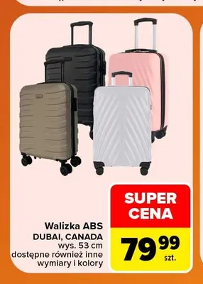 Walizka ABS Dubai Canada promocja w Carrefour