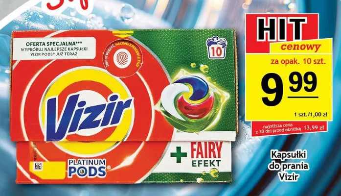 Kapsułki do prania Vizir Platinum Pods promocja w Gram Market