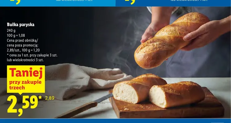 Bułka paryska promocja w Lidl