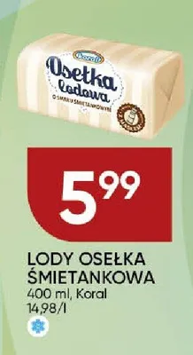 Lody Osełka Śmietankowa Koral promocja w Chata Polska