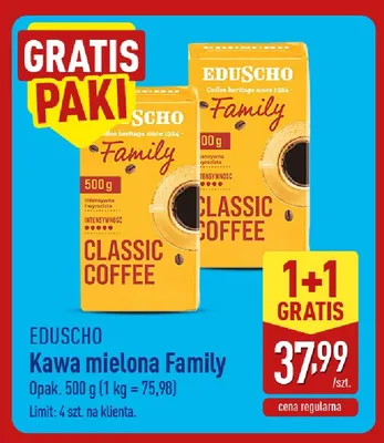 Kawa mielona Family Eduscho promocja w Aldi