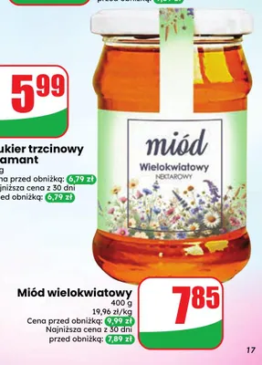 Miód wielokwiatowy promocja w Dino