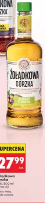 Wódka Żołądkowa Gorzka agrest z miętą promocja w Biedronka