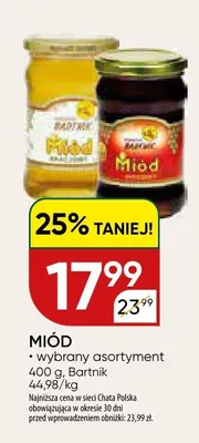 Miód wybrany asortyment promocja w Chata Polska