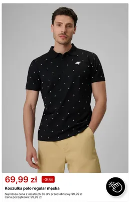 Koszulka polo regular męska 4F promocja w 4F