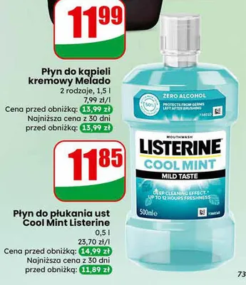 Płyn do płukania ust Cool Mint promocja w Dino