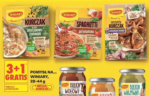Przyprawa Pomysł na kurczak w sosie śmietanowo-ziołowym Winiary promocja w Biedronka