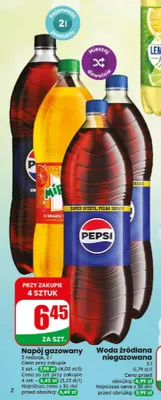 Napój gazowany Pepsi promocja w Dino