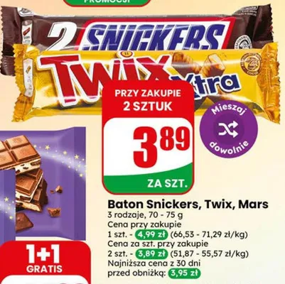 Baton Twix Xtra promocja w Dino