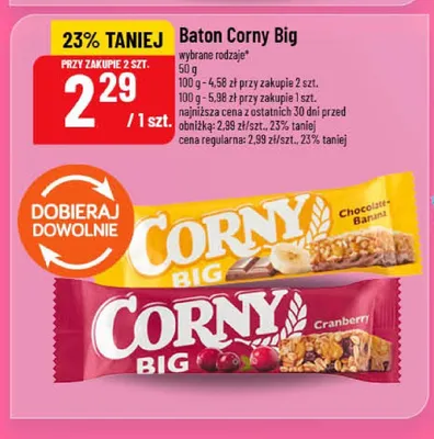 Baton Corny Big Chocolate-Banana promocja w POLOmarket