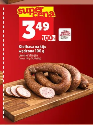 Kiełbasa na kiju wędzona Swojski Stragan promocja w TOPAZ