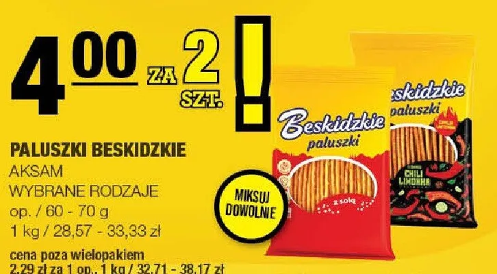 Paluszki promocja w SPAR