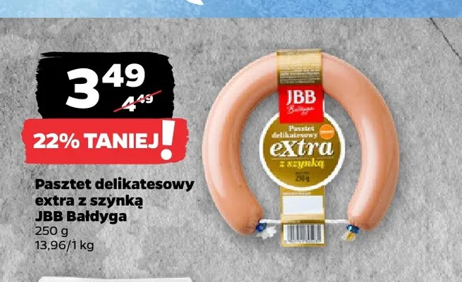 Pasztet delikatesowy extra z szynką promocja w Netto