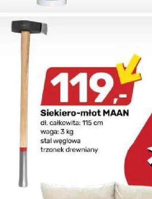 Siekiero-młot Maan 3 kg promocja w Bricomarche