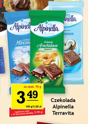Czekolada arachidowa Alpinella promocja w Gram Market